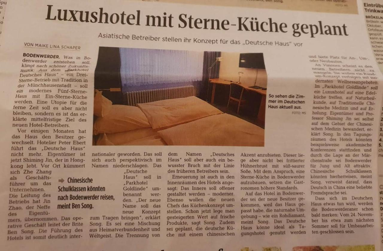 Parkhotel Goldlinde Bodenwerder Exteriér fotografie